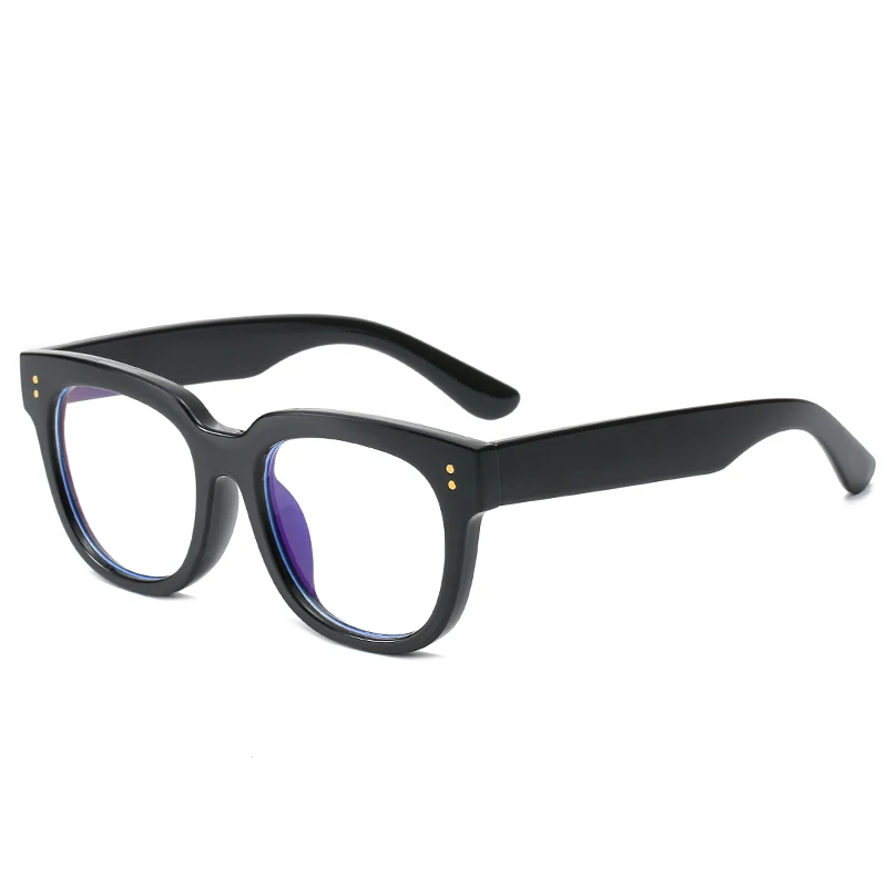 

Unisex blue ray eyeglasses frame for men transparent square custom eyeglass frames metal hinge pc eyewear