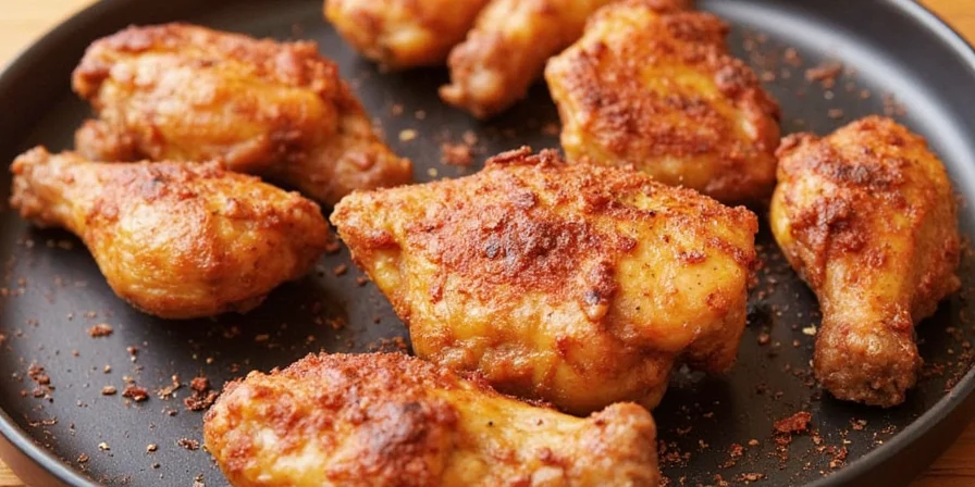 Chicken wings glazed and rubbed on a barbecue platter