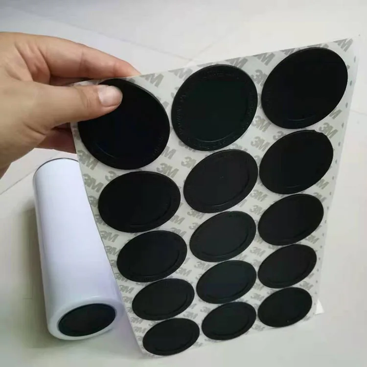 

Non-slip  silicone rubber bottom pad mat for 15oz 20oz 30oz skinny tumbler, Black
