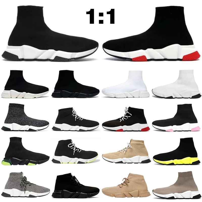 

Men women casual high top for Balanciaga Triple S shoes black white red Cristal Beige Grey tennis shoes men's fashion