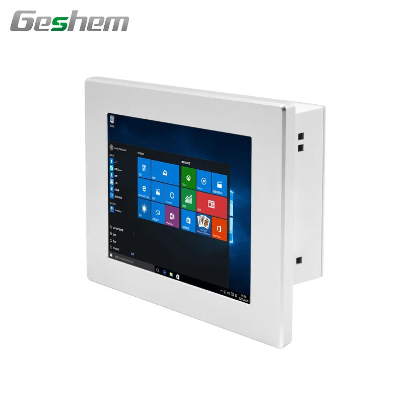 

8 inch i3 embedded panel pc industrial computer VESA wall mounted installation