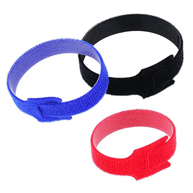 
Nylon back to back hook and loop cable ties 