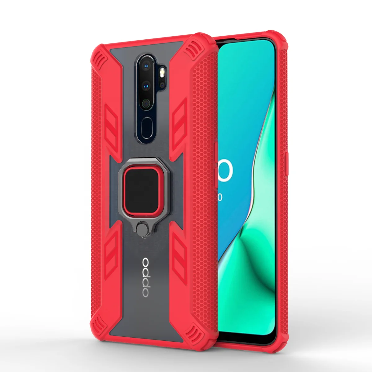 

Apex-predator Hybrid Hard PC Cover Funny Cell Phone Accessaries Case Hot Corner Shockproof Mobile Phone Case for oppo a9, Black/red/blue