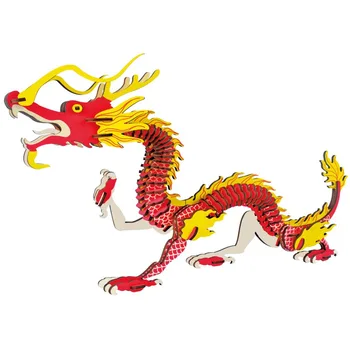 Wholesale 3d Wooden Dragon Puzzle Assembly Model Puzzles Toys For Kids ...