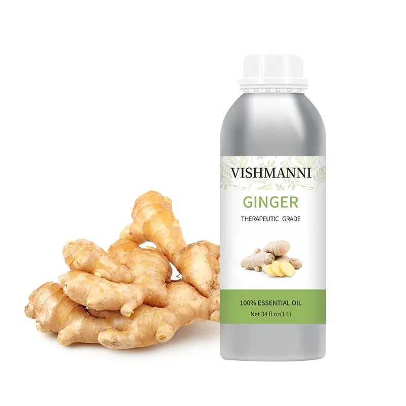 

Ginger Essential Oil Private Label Available Lymphatic Drainage Herbal Massage Essential Ginger Roots Oil For Skin Care