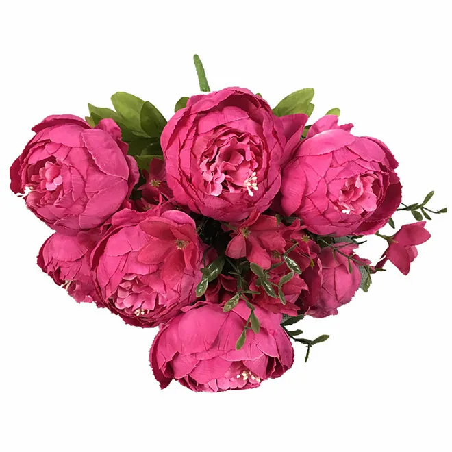 

D3025 European Artificial Flowers Peony Flower Bridal Bouquet For Wedding Decoration