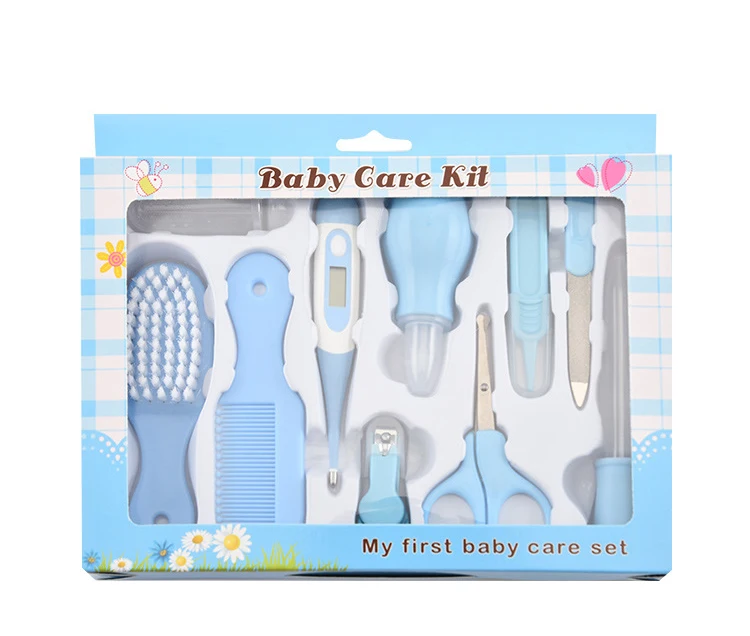 

10 pcs Baby Care Set High Quality baby Grooming Kit Baby Daily Care Set