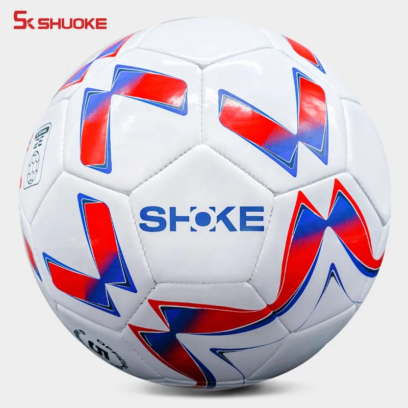 

Official Size Soccer Ball Match Quality PVC Laminated Football for Training in Bulk, Orange