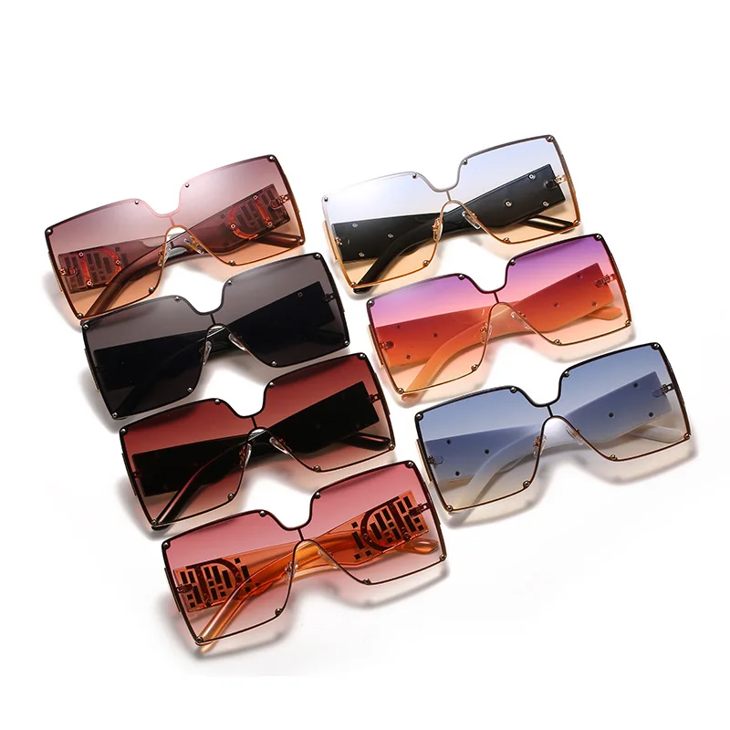 

fashion sunglasses newest designer ladies rimless butterfly gradiend trendy oversized women shades sun glasses sunglasses 2021