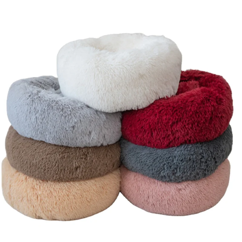 

Round Cat Pet Sleeping Bed House Soft For Large Dogs Winter Dog Puppy Mat Washable