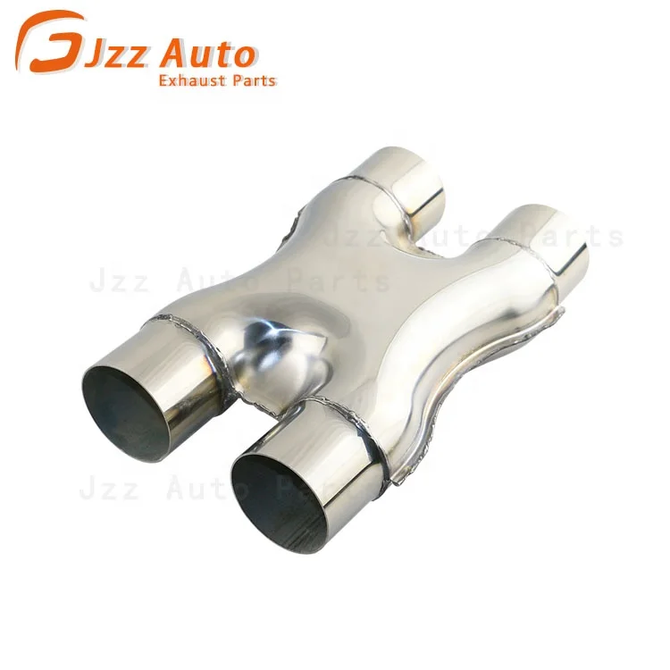 

JZZ Universal stainless steel x pipe exhaust muffler pipe auto parts