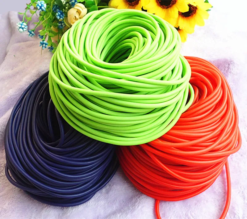 

1M Packed Size 3060 Natural Rubber Band Latex Tube Pull Rope The Latex Tubes Tourniquet Rope Elastic Rope, Random