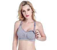 

wholesale fashionable seamless women fitness sports pregnant maternity front button nursing bra