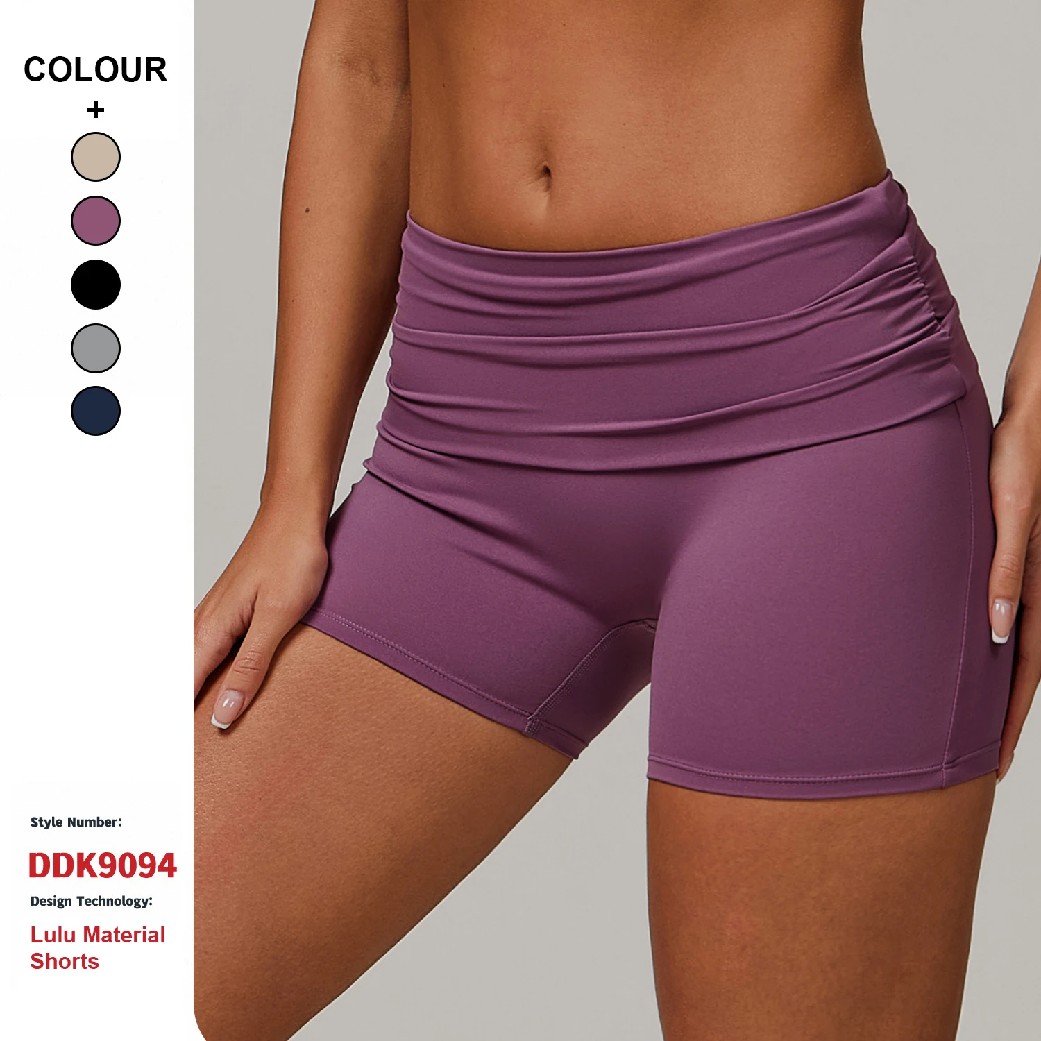 Custom Quick Drying High Quality High Waist Fitness Shorts Gym Workout Tight Yoga Pants Bellies Hips Women Yoga Sports Shorts