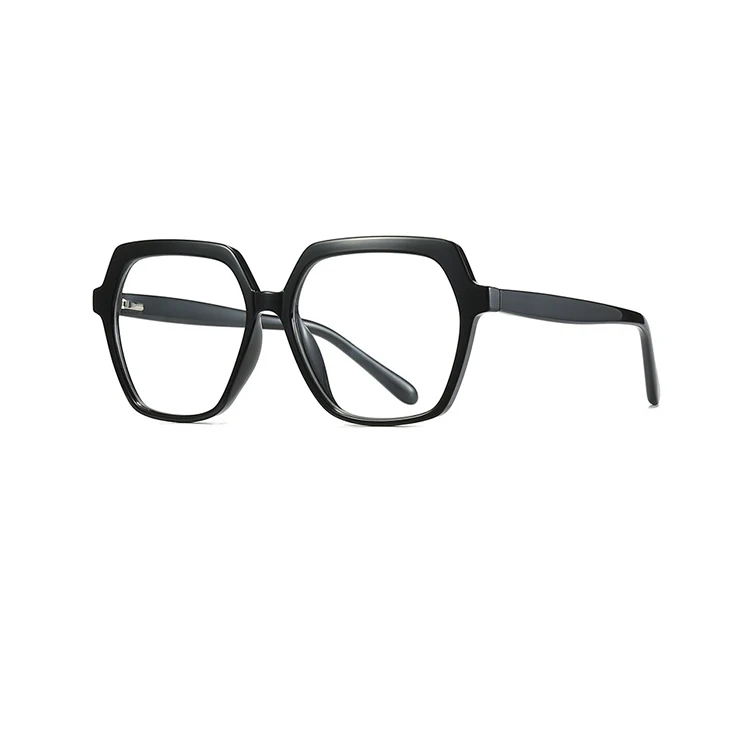 

2021 New High Quality Insert a core in the foot Fashion TR90 big square Frames Optics glasses Anti-blue light glasses, 6 colors