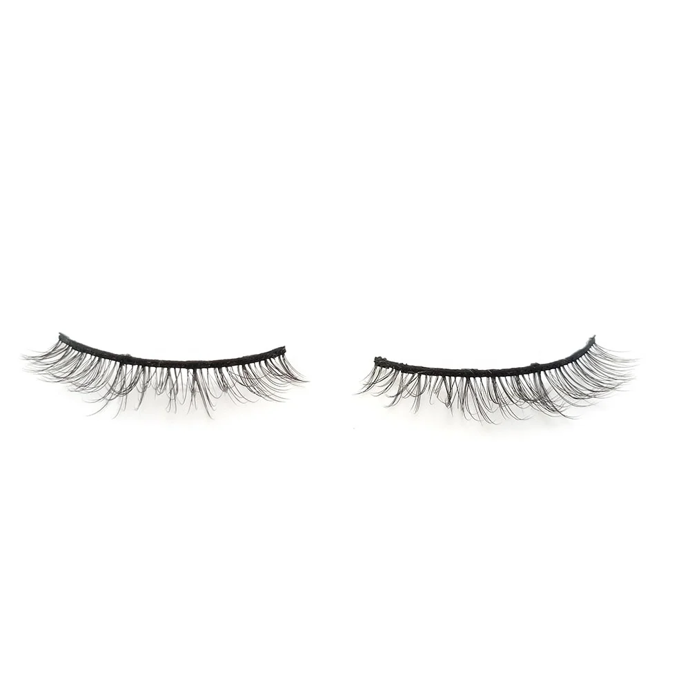 

3D 15mm 100% real silk most sell magnetic eyelashes set, Natural black eyelashes