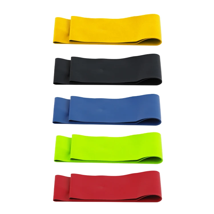 

Yoga Exercise Resistance Bands TPE Loop Fitness Stretch Bands Set of 5, Yellow, green, red, blue and black