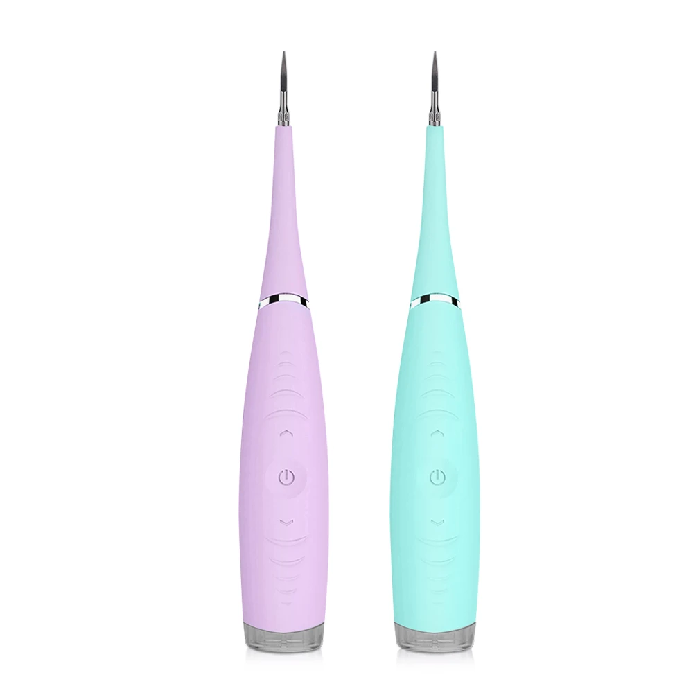 

New Portable Waterproof Rechargeable High Frequency Beauty And Personal Care Electric Ultrasonic Tooth Cleaner, Pink, blue, customized color