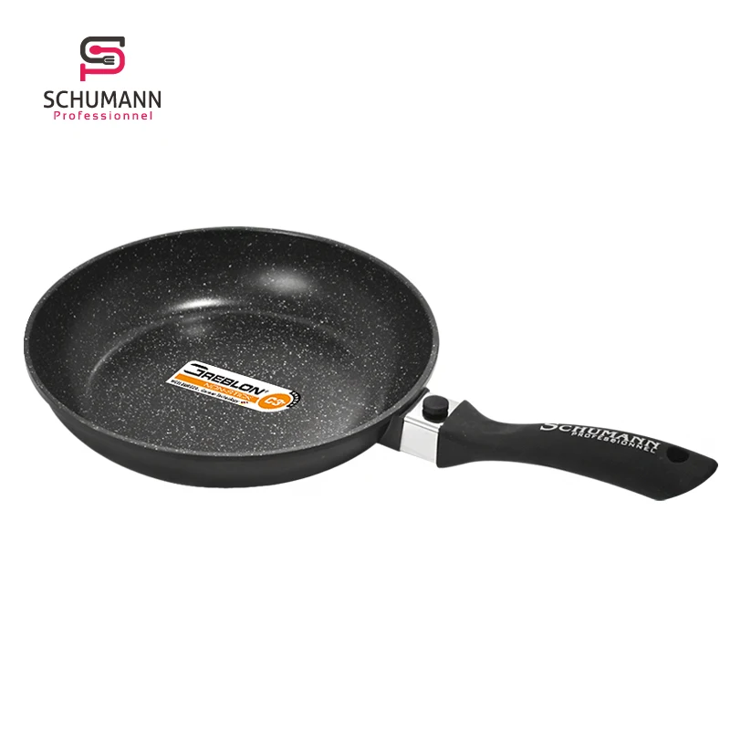 

SCHUMANN induction aluminum cookware set with bakelite detachable handle fry pan