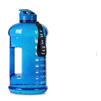 

2.2 L half gallon water bottle with times football basketball baseball game daily hydration kids adults tour camping