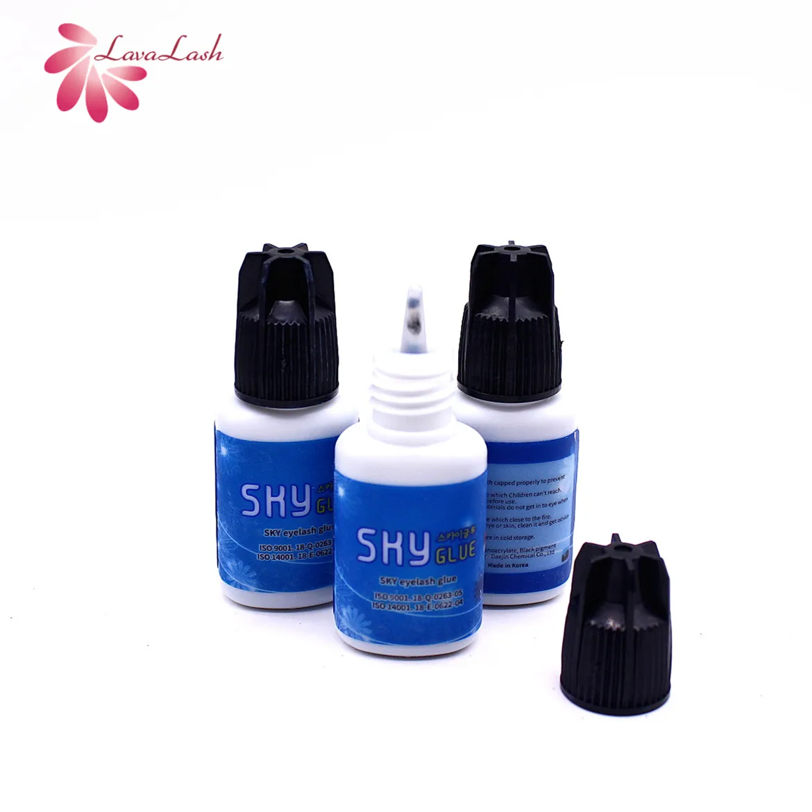 

Original Korea Sky S+ Glue fastest and strongest eyelash extensions glue private label lava lash black glue