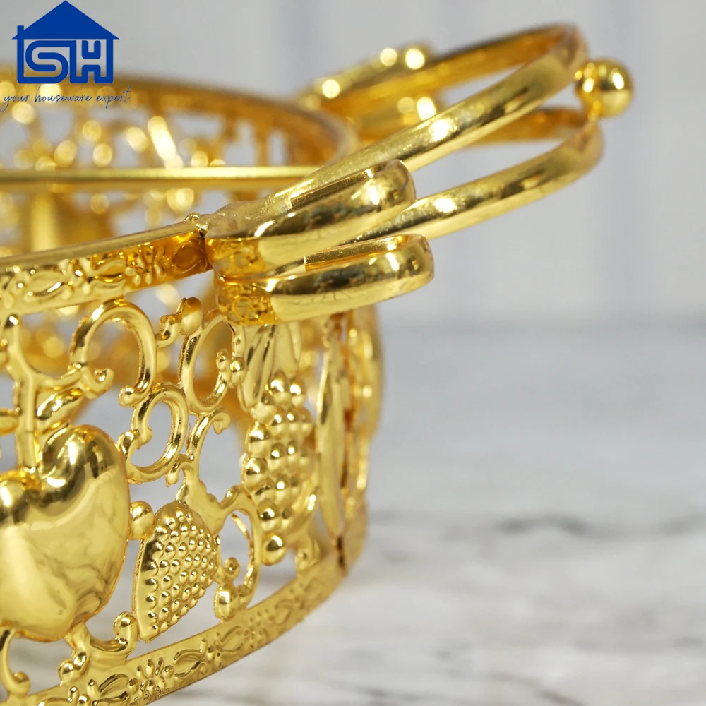 decorative golden candy tray candy box sugar tray