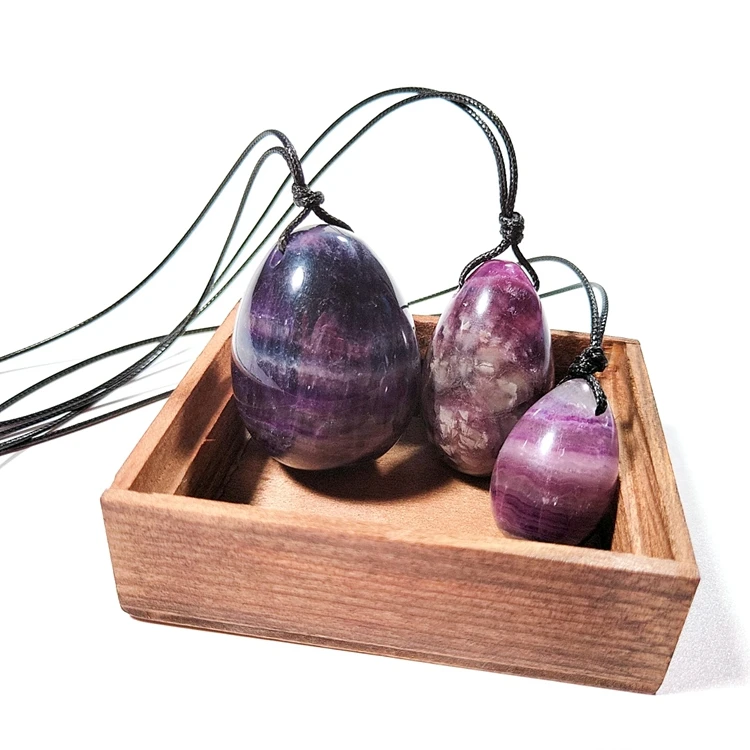 

Well-welcomed Drilled Natural Chakra Healing Yoga Exercise Eggs with String Massage Stones animals decorations