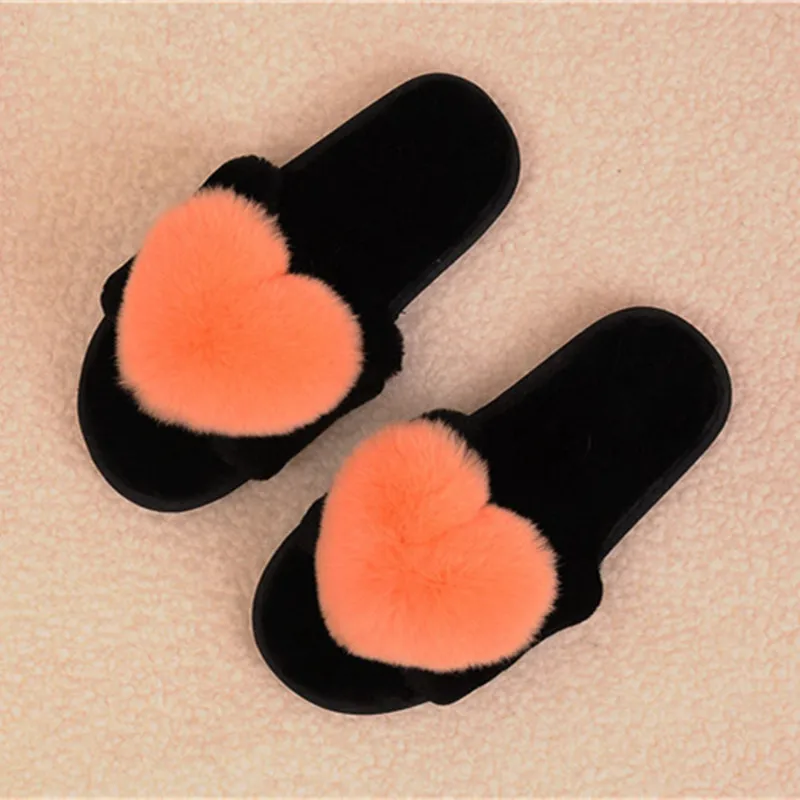 

2020 hot selling fur slides for women, Red ,black ,green ,orange ,brown and so on