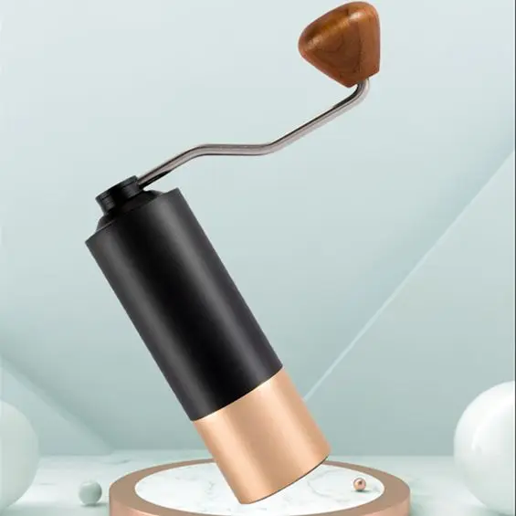 

High Quality Manual Portable Coffee Machine Hihen, Black + gold