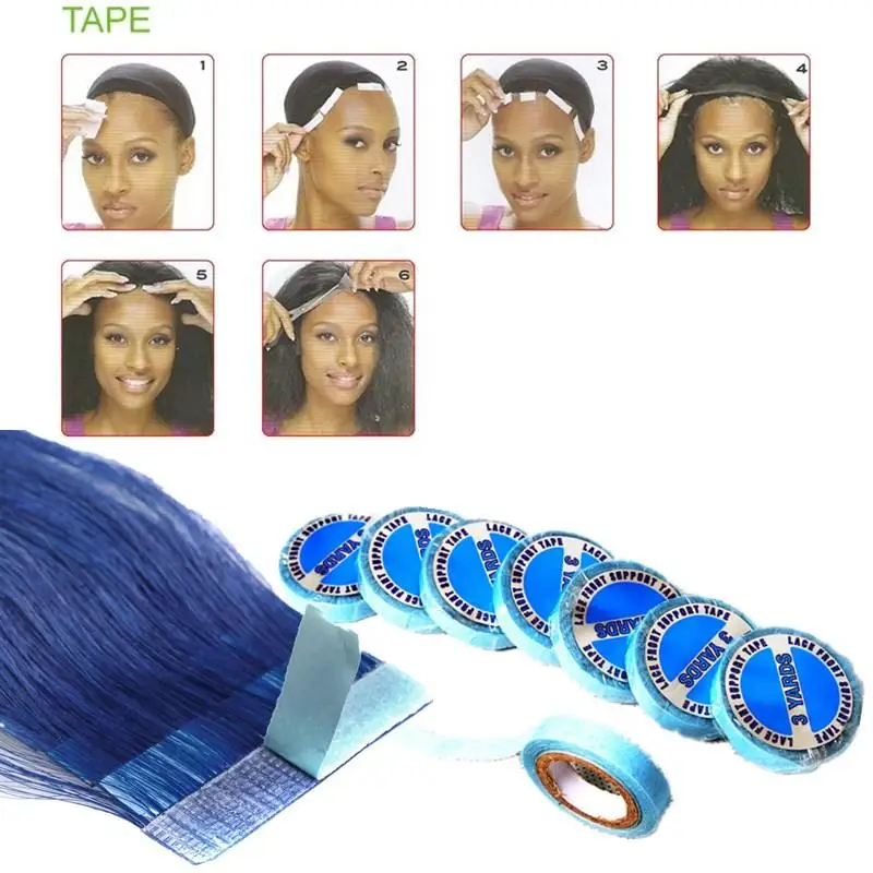 

Wig Tape 3m/Roll Long Lasting Waterproof Double Sided Wig Tape Hair Extension Adhesive, Black
