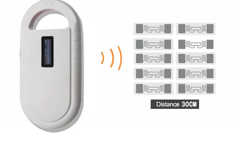 Long Range Animal Rfid Microchip Reader 134.2khz Handheld Portable Micro USB Animal Ear Tag Reader