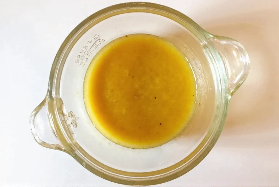 Step-by-step preparation of ginger sesame dressing in a glass jar with fresh ingredients surrounding it