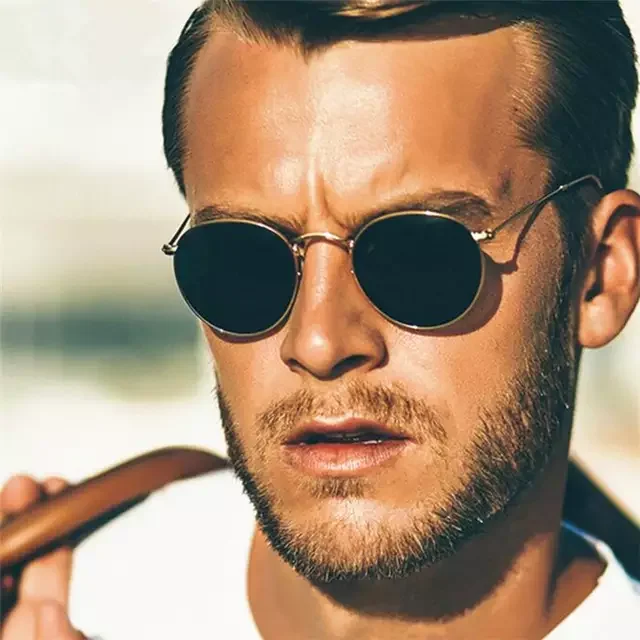 

Amazon Hot Sale Shades Trendy Metal Glasses Women Men Sunglasses