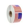 Custom high quality printing united state embossed flag label stickers