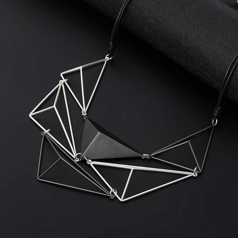 TongLing irregular silver plated tarnish free necklace layered necklace women chunky necklace
