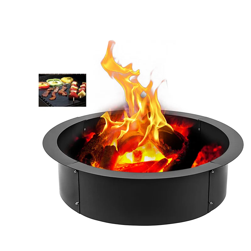 

Metal Portable Smokeless Stone Camping Corten Steel Outdoor Fire Pit Table Fire Circle