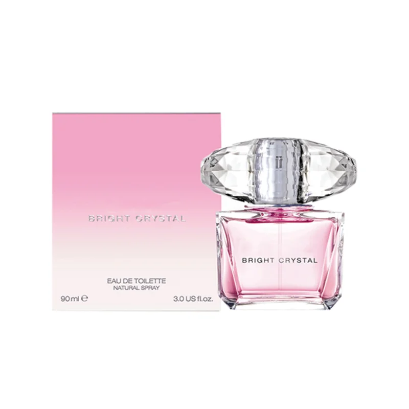 

Bright Crystal Perfume 90ml Women Perfume Fragrance Eau De Toilette Famous Brand Glass Bottle Long Smell Spray Top Quality