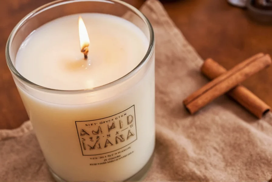 Side-by-side comparison of different wax types used in apple cinnamon candles showing texture and color variations between soy, coconut, and paraffin waxes