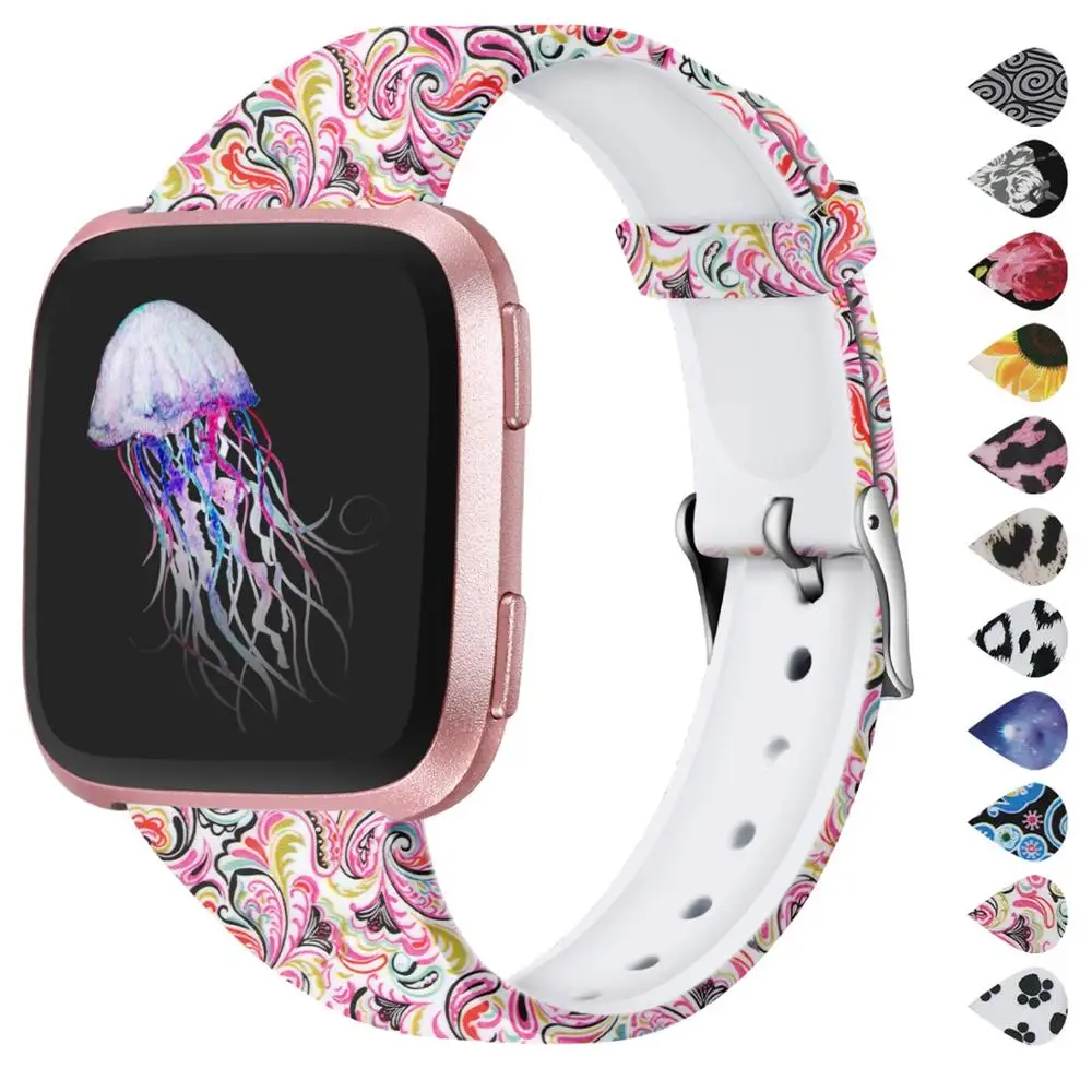 

Sunflower Bands for Fitbit Versa / Versa 2 / Lite / Special Edition Watch Slim Soft Silicone Fit bit Versa Bands