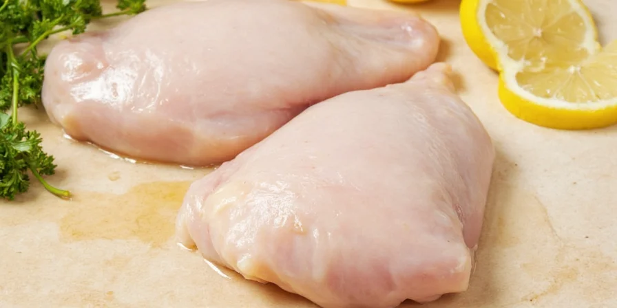 Timeline infographic showing texture changes in chicken over time when marinated in buttermilk