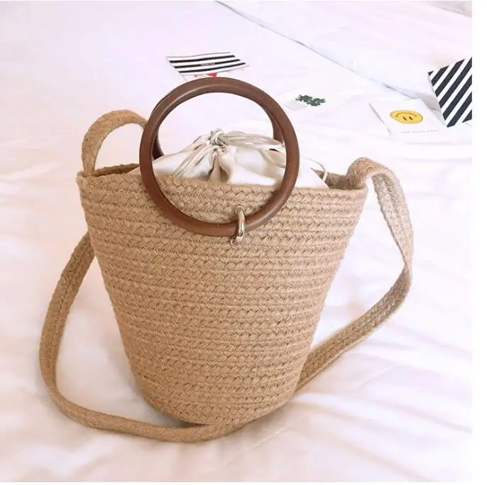 

Stock Handmade Straw Woven Women's Handbags Summer seagrass Ladies Straw Clutch Beach Rattan Bag