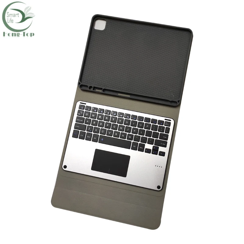
New RK11L aluminum alloy wireless bluetooth touch keyboard with pu leather tablet cover case for pad 11inch 