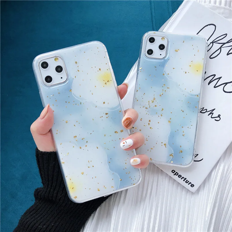 

HOCAYU Low Moq Bling Glitter Tpu Epoxy Phone Case For Iphone 11 Case Women