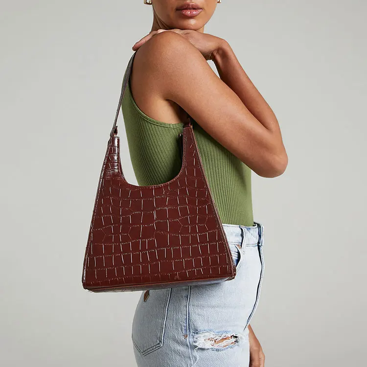 

Spot Customizable French Woman Handbag 2022 New Fashion Shoulder Bag, Green, black, yellowish brown