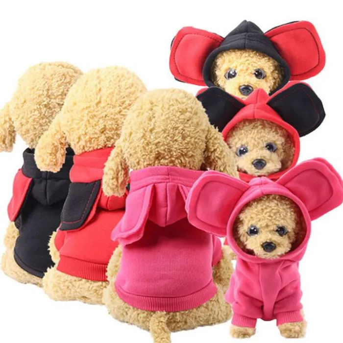 

15 Design Dog Clothes Soft Pet Jackets Winter Small Dog Outwears Dogs Sweatshirt Pet Supplies Puppy Hoodie Coat