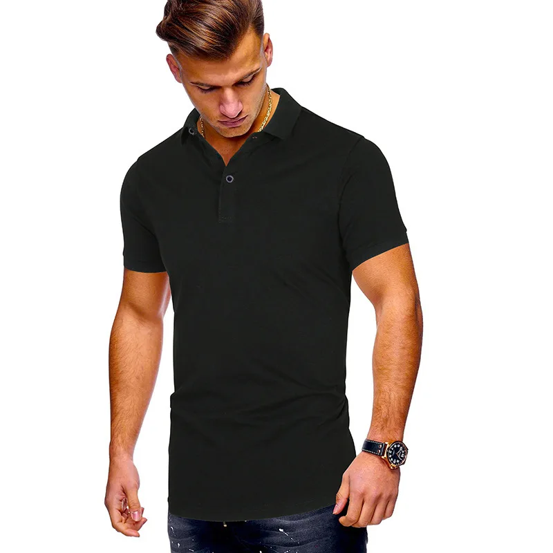 

Large men's casual polo shirt summer men's short sleeve Lapel t-shirt men's custom clothing