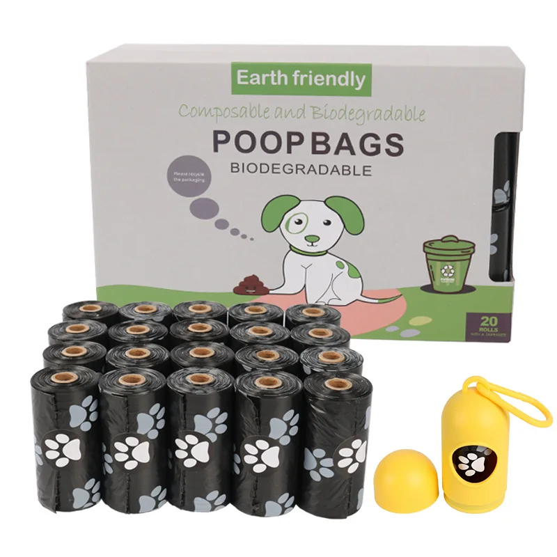 

Amazon Hot Earth Friendly Composable And Biodegradable Pet Waste Bag Dog Poop Bags Portable Dog Poop Bag For Cleaning, Green, white, pink, black