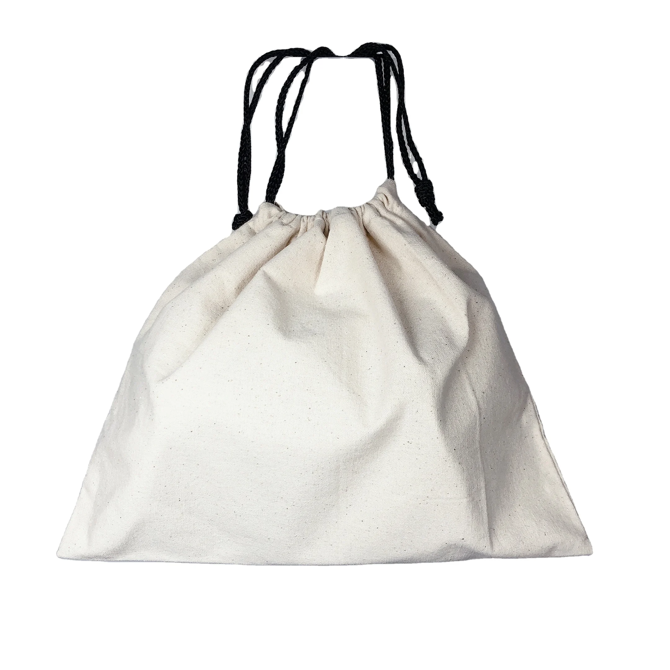 

Linen gift bag Jewelry bag canvas small cotton bundle custom LOGO drawstring bag