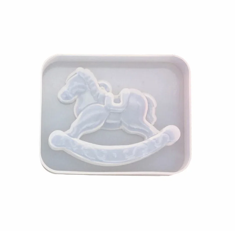 

Diy crystal glue mirror Trojan set mold high mirror gypsum aromatreatment car pendulum, White