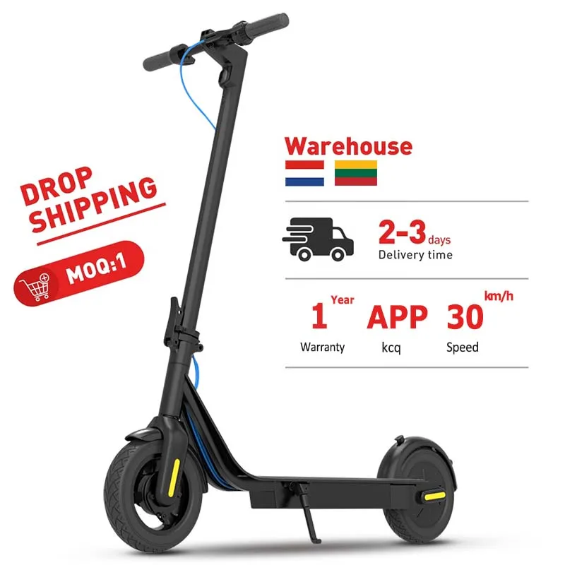 

Qingmai Europe EU warehouse 10 inch monopattino e scooter xiami electric scooter 500w 48v electric scooter, Black
